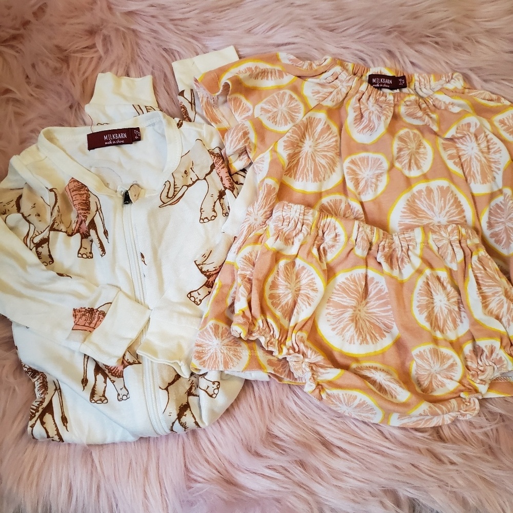 Milkbarn shirt and short set and pajamas